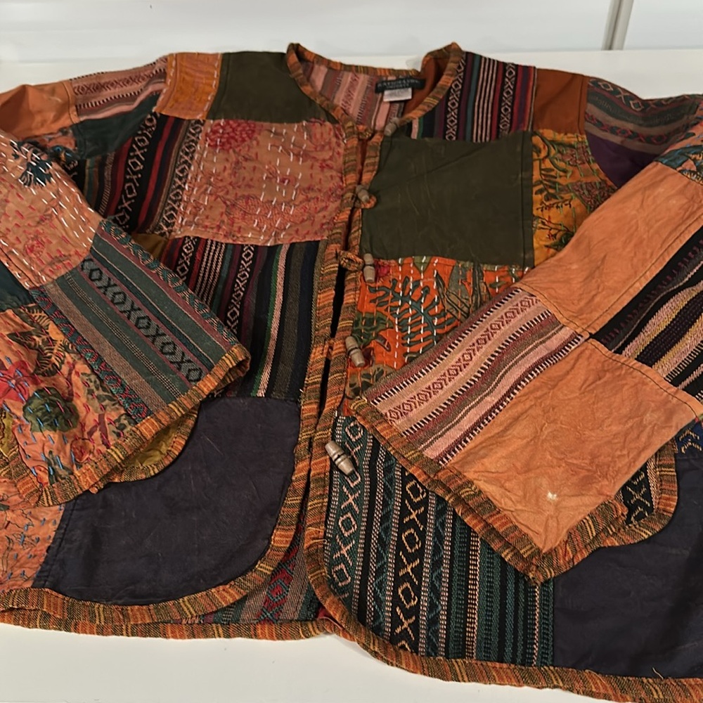 Nwot Kantha Patchwork Jacket - image 3